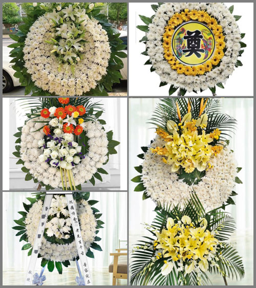 山东济宁泗水县柘沟镇柘沟四村花圈速递